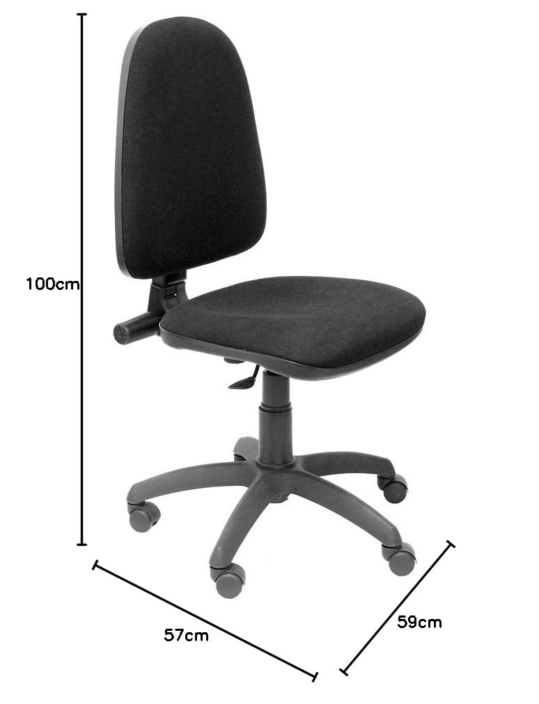 PIQUERAS Y CRESPO 04 cparan840 – Sedia ergonomica da ufficio, colore: nero
