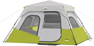 CORE 6 Person Instant Cabin Tent with Wall Organizer (Gray)