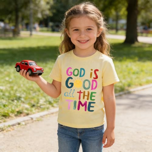 Image of Kids Christian Shirt Toddler Created with a Purpose Shirt Boys Girls Bible Verse Religious Clothes 2-7 Years
