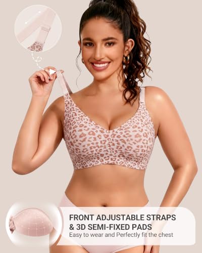 Image of HORISUN No Underwire Seamless Full Coverage Bras for Women Regular & Plus