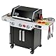 Theo Klein 9445 Weber Grill Genesis aus Holz inklusive Einsätze für Steak, Pizza oder Gemüse Mit Food-Attrappen und Grillbesteck Spielzeug für Kinder ab 3 Jahren