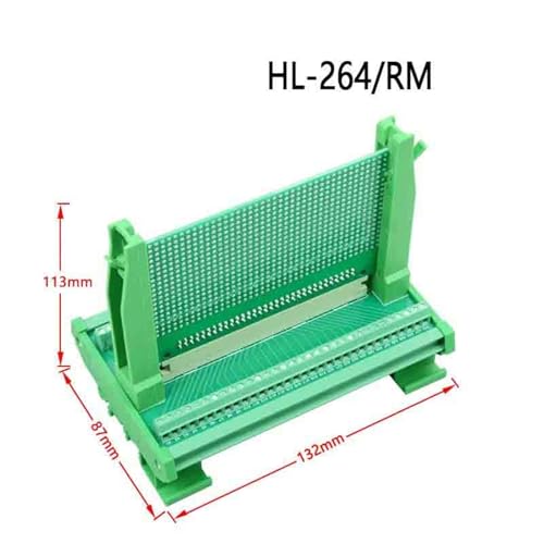 Módulo de enchufe vertical carril DIN compatible con 64/B64 de bloque de tarjeta 6