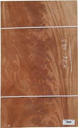 Mahogany Crotch African Wood Veneer 18" x 27" raw with no Backing 1/32" AA Grade