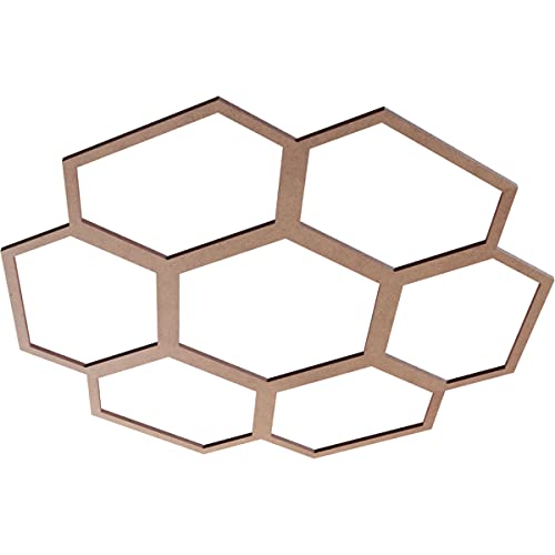 Image of Ekena Millwork 26 inchOD x 9 1 /8 inchID x 3 /8 inchT Florin Wood Fretwork Pierced Ceiling Medallion, Wood (Paint Grade)