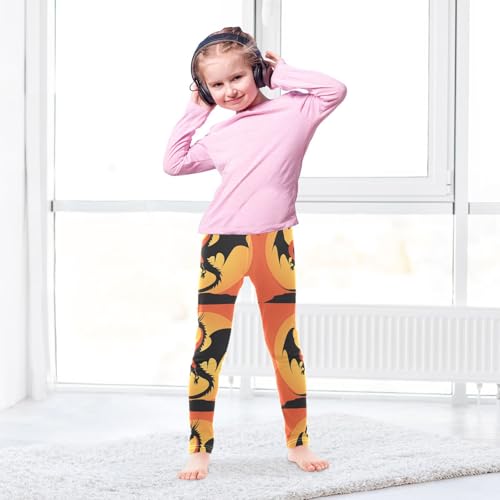 Girls Leggings Sunset Dragon Toddler Girls Clothes Leggings for Girls Toddler Girls Leggings 3-4T4