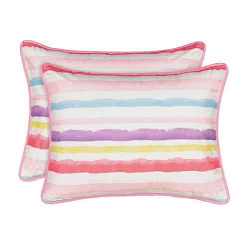 Waverly Quilt Bedding Set - Froot Loops Stripes 3 Piece Quilted Reversible Bedspread Coverlet Sets, Full, Pink #TOP1