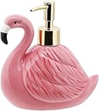 Servette Home Flamingo Seifenspender mit Pumpe für Bad oder Küchenspüle, Rosa