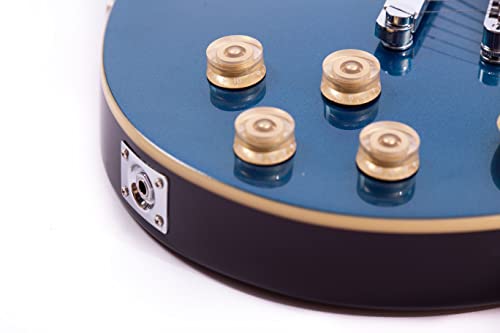 Grote Guitar Metallic Paints Solid Body Electric Guitar With Gigbag Picks (Blue) #TOP5