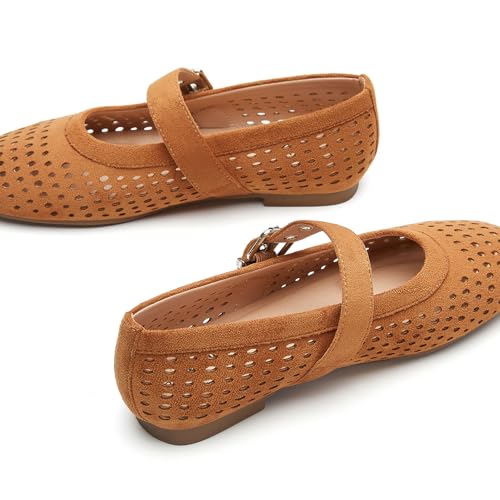 Trary Mary Jane Shoes Women, Mary Jane Flats for Women, Ballet Flats Shoes Round Toe Mary Jane Flats Shoes Dressy Comfortable 5