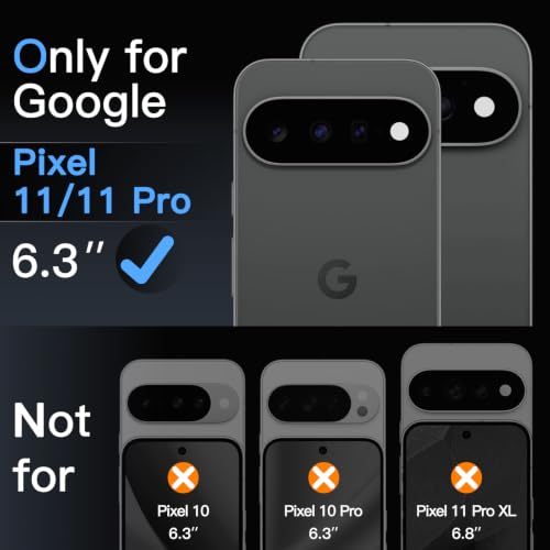 Image of JETech Screen Protector Guard for Google Pixel 11 /11 Pro, 3-Pack | 9H+ Shatterproof Tempered Glass, Easy Installation, Fingerprint Unlock Compatible, High Clarity, Anti-Fingerprint