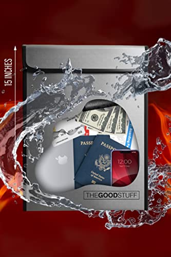 The Good Stuff Fireproof Document Bag [11X15] Protect Legal Documents With This Fireproof Bag, Ultra Safe Money Bags For Cash 2000°F Rated Safe Accessories #TOP1