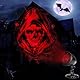 Projektor Halloween Deko Outdoor - 3D Rot Skelett Dynamische für Innen Garten Fenster Draußen, Wasserdicht LED Gruselig Halloween Party Deko Set für Tür Wand Hof Dekoration