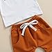 Newborn Baby Boy Clothes Summer Short Sleeve T-shirt Tops Solid Color Shorts 3 6 9 12 18 Months Boy Casual Outfits (Bro White, 3-6 Months)