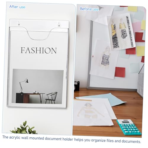 Porte-documents vertical transparent pour optimiser le bureau d'école - 5