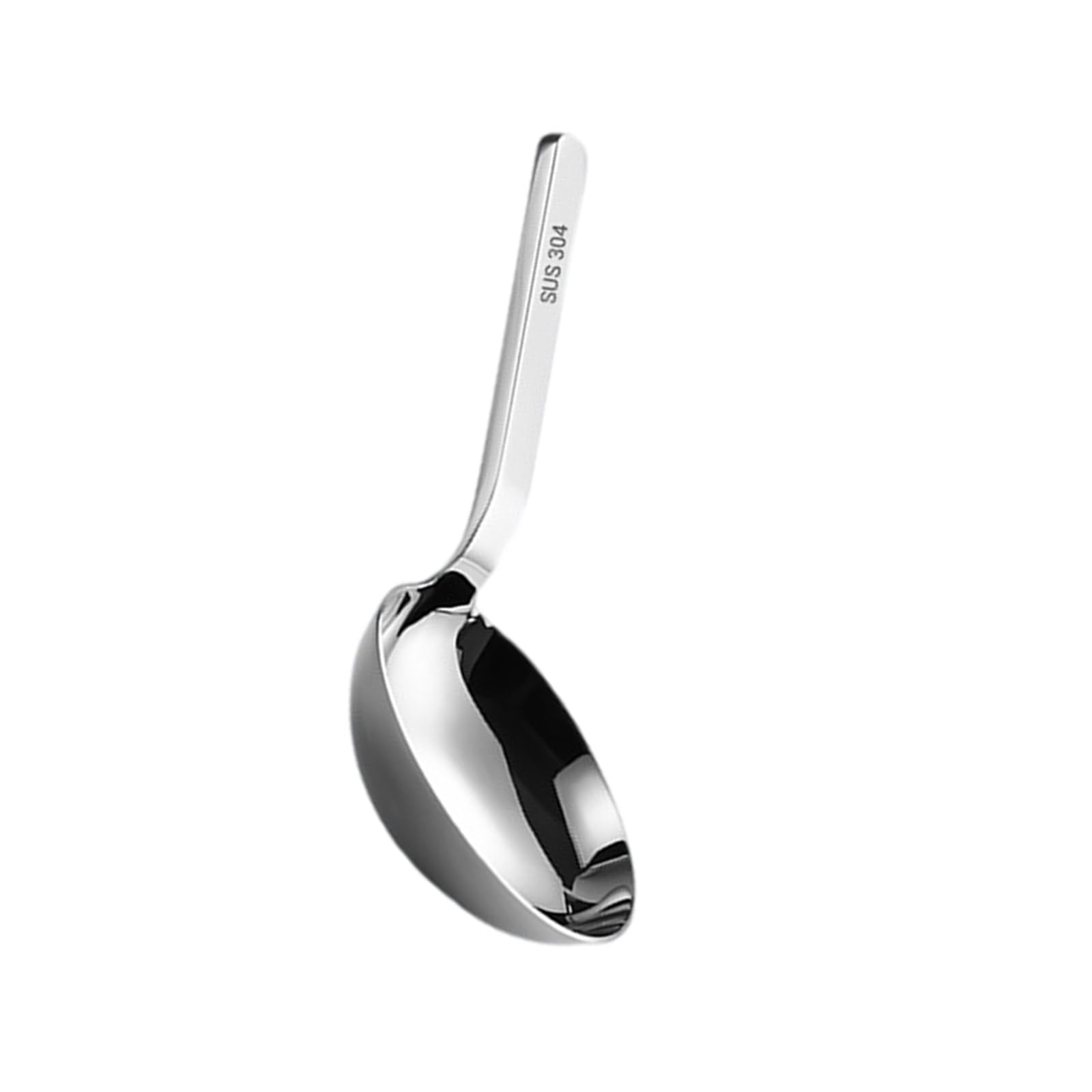 HGENAHGTF Ergonomic Short Handle Ladle Multipurpose Stainless Steel Soup Stable Spoon for Multifunctional Kitchen Use Multipurpose