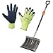 Produktbild Freund-Victoria - Alu-Schneeschieber mit Flüsterkante inkl. Handschuhe Active Grip