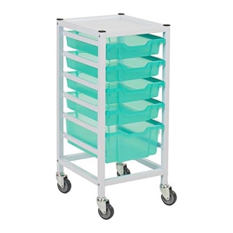 Gratnells Compact Medical Trolley with Storage Trays Cover