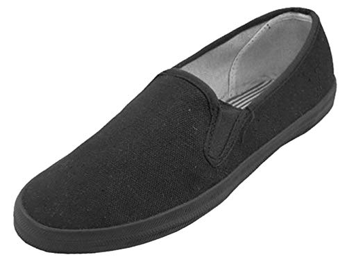 3A16M Men's Loafers Sneakers Canvas Slip On Comfort Casual Gore Skate Deck Shoes - Main Image