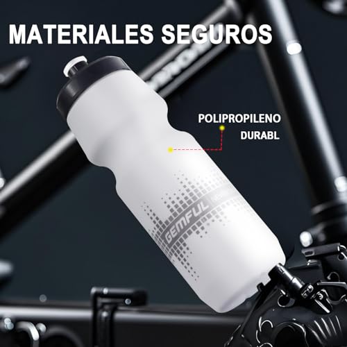 GEMFUL 750ml Trinkflasche Rennrad 2er-Pack, Auslaufsicher, BPA-Frei, Ideal für Radfahren, Sport & Outdoor-Aktivitäten, Leicht & Langlebig – Bild 6