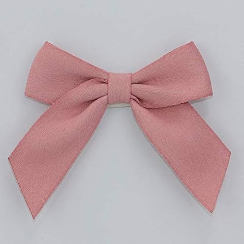 5cm Rose Pink Polyester Suede Ribbon Bows Self Adhesive 10 Pack Cover