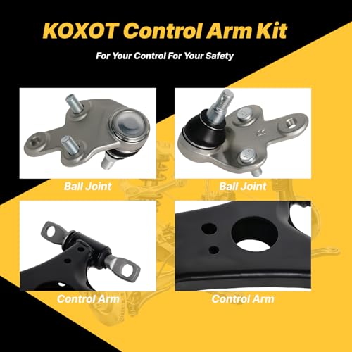 4Pcs Front Lower Control Arm Ball Joint Compatible with Toyota 2011 2012 2013 2014 2015 2016 2017 2018 2019 2020 Sienna K622035 K622036 K500187 K500188 - Image 6