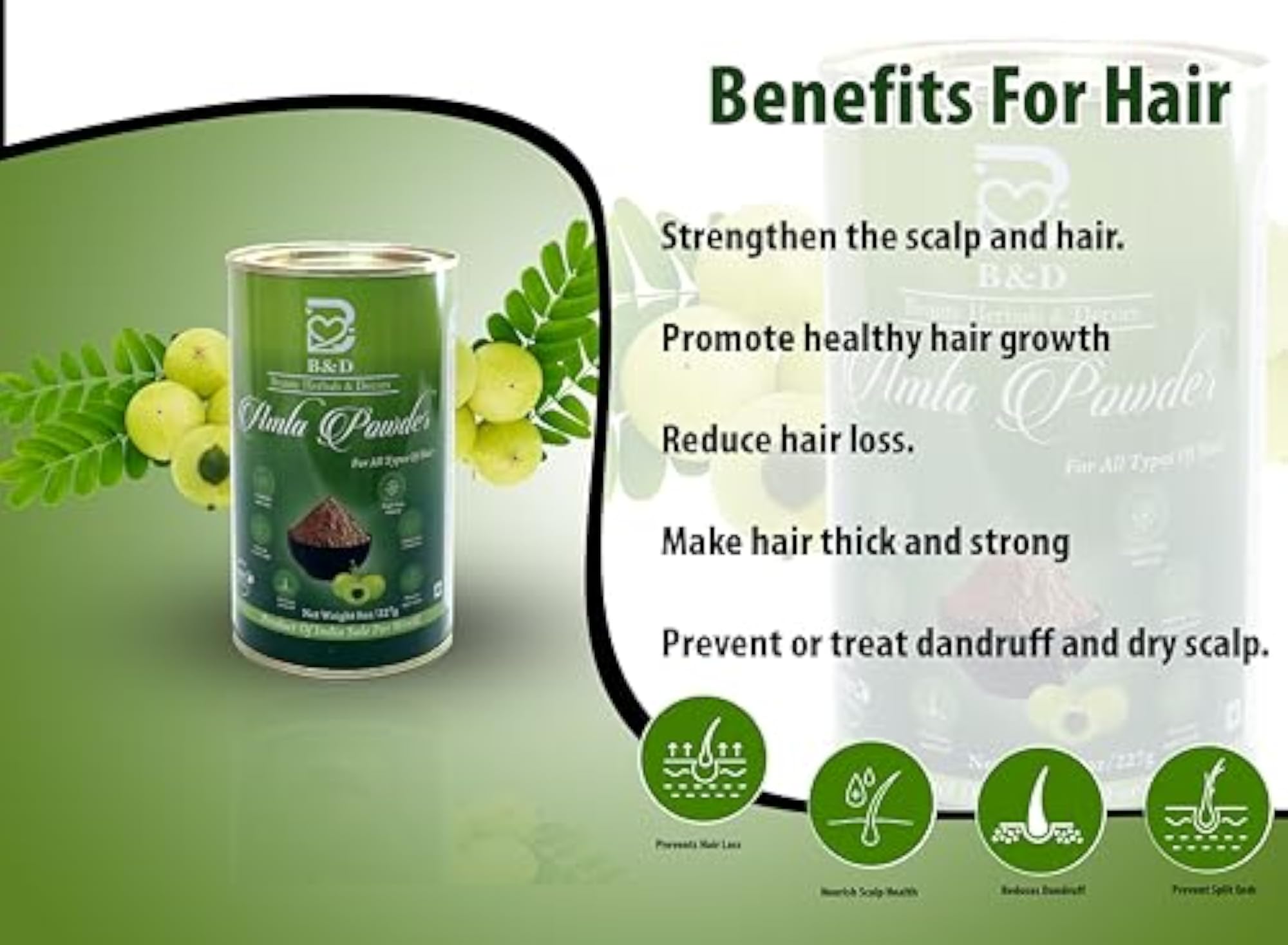 Amla Powder for Hair Growth & Strength