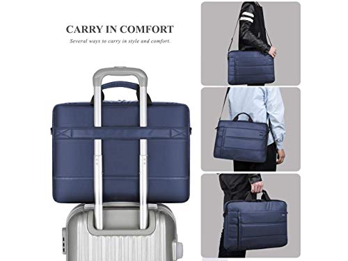 Image of MOCA Men's compatible Laptop Sleeve shoulder messenger hand bag for 15 15.4 15.6 inch Macbook pro acer HP Dell inspiron Toshiba Asus laptop bag (Blue)