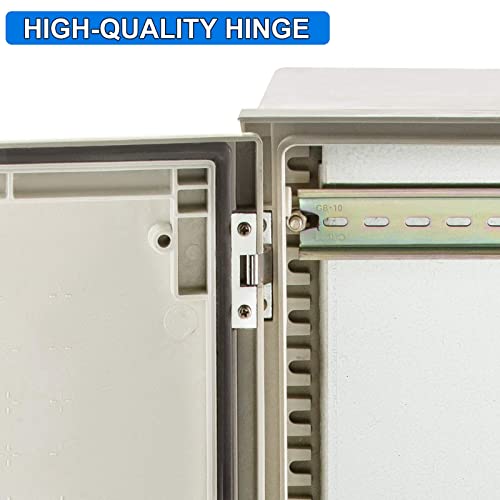 Vevor Fiberglass Enclosure 23.6 X 15.7 X 9.1" Electrical Enclosure Box Nema 3X Electronic Equipment Enclosure Box Ip65 Weatherproof Wall-Mounted Electrical Enclosure With Hinges & Quarter-Turn Latches #TOP3