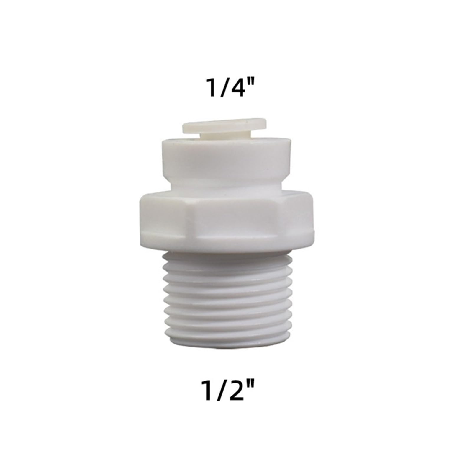 Conector de ósmosis inversa, conexión manguera 1/4 "1/2", conector en T, accesorios tubería plástico agua recta 2 vías(100 PCS)