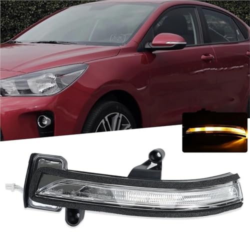 Luces de espejo lateral con señal de giro clara para Kia Rio 2018-2022 2