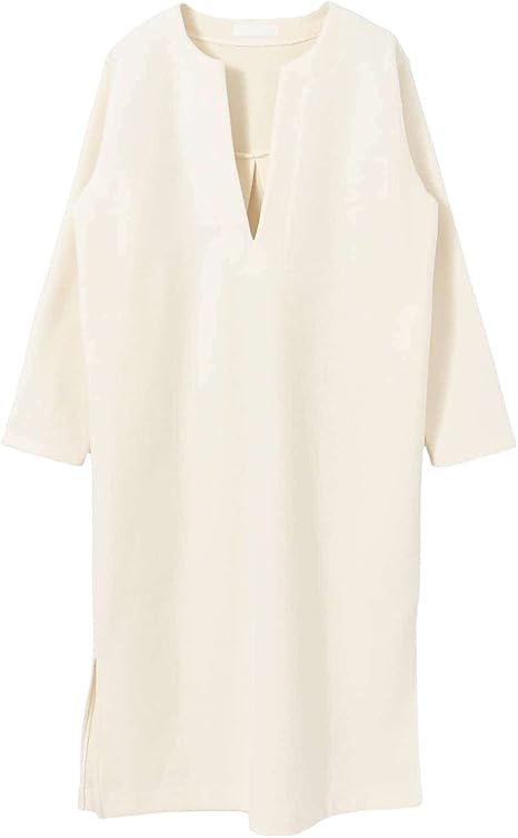 Amazon Co Jp センスオブプレイス ワンピース ドレス カフタンキモウカットワンピース レディース 07 26a109 Off White Free 服 ファッション小物