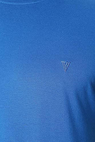 Image of Van Heusen Men Athleisure Regular Fit T-Shirt - Cotton Rich - Smart Tech, Easy Stain Release, Anti Stat, Ultra Soft, Moisture Wicking