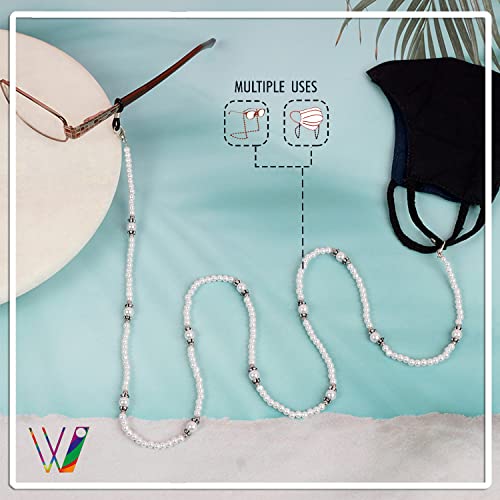 Image of VIVID vision Unisex Adult Eyeglass Holder Strap Cord | New Chain Adjust on Sunglasses | Anti-slip Retainer Lanyard String Eyewear Frame | Specs Mask Chains
