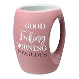 Pavilion Gift Company - Good Fucking Morning Gorgeous - 16 oz Handwarming Coffee Tea Cup Mug Drinkware Wife Girlfriend Bride-To Be