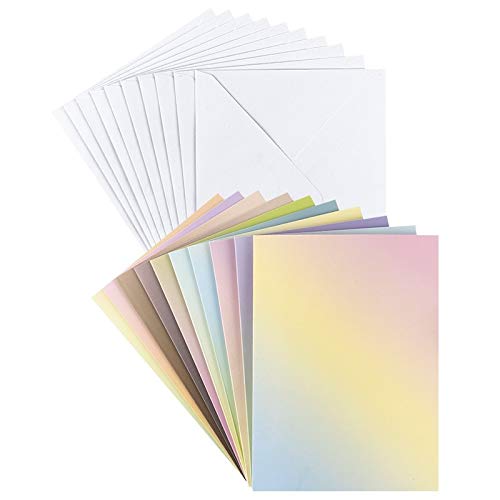 Ideen mit Herz Grußkarten-Set mit Umschlägen | 10 Motiv-Karten | blanko | bunt | neutral | ideal für Glückwünsche zum Geburtstag, Hochzeit,uvm. | Din B6 (Farbverlauf pastell) Ideen mit Herz Grußkarten-Set mit Umschlägen | 10 Motiv-Karten | blanko | bunt | neutral | ideal für Glückwünsche zum Geburtstag, Hochzeit,uvm. | Din B6 (Farbverlauf pastell)