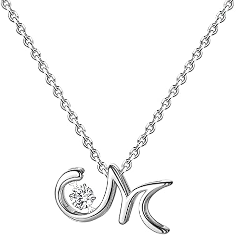 Initial Sterling Silver Necklace Hypoallergenic Silver Jewelry Set/Best Fashion Gift for Women Cover