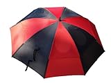 GustBuster Proseries Gold 62-Inch Style 2 Golf Umbrella (Red/Black)