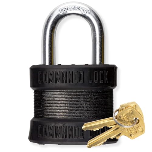Commando Lock Blackout Laminated Steel Padlock