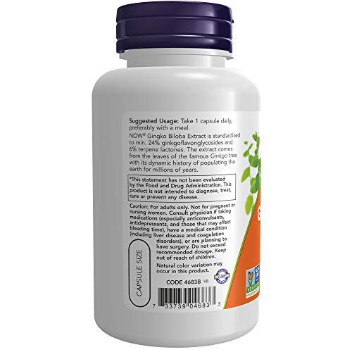 Now Foods Ginkgo Biloba, 100 Caps / 120Mg (Multi-Pack) #TOP2