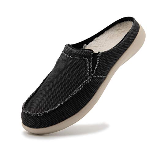 HENGNI Mens Plantar Fasciitis & Orthotic Slippers with Arch Support Flat Feet Pain Relief,Size US:7-14