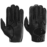 Handnaht Roeckl Herren Toronto Autofahrer Handschuhe, Black, 10