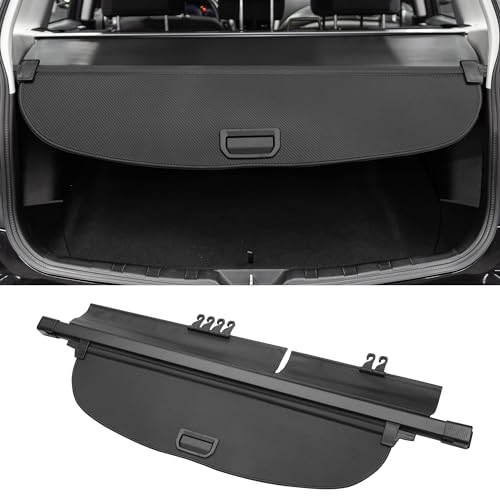 Motoforti Car Retractable Cargo Cover for Honda CRV 2017-2022 Rear Trunk Parcel Shelf Luggage Security Shield Shade, Canvas, Black Carbon Fiber Pattern