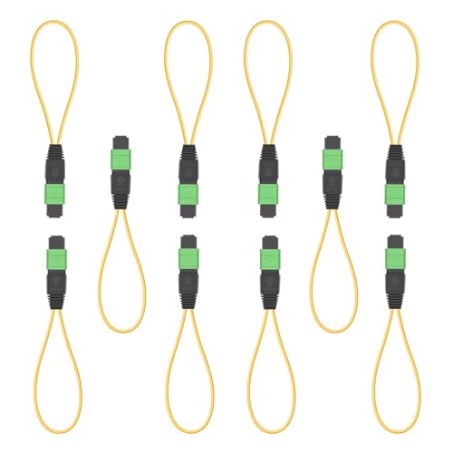 Image of 10pack MPO /APC 24-Core Single Mode Fiber Loopback, Pull Ring Design for High-Performance Network Testing and Maintenance
