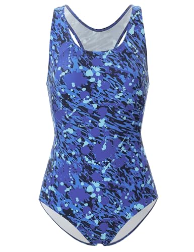 Image of Girls' Swimsuit One Piece Swimming Suits Flyback Swimwear for Practice