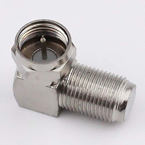 Gimax Digital cable TV set-top box 90 degrees turn joint/spiral right-angle bend head F/F orbital female head/inch