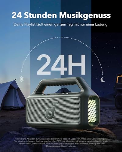 soundcore by Anker Boom 2 Outdoor-Lautsprecher, 80W, Subwoofer, BassUp 2.0 – Ansicht 6