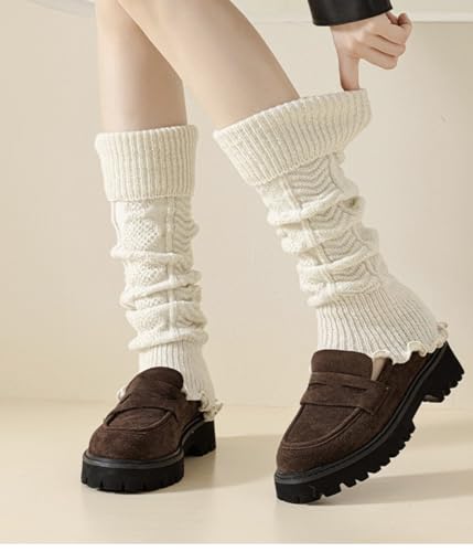 Image of Knitted Leg Warmers,womens leg warmers,Socks Long Yoga Ankle Warmers Women's Wool Warm Boot Socks
