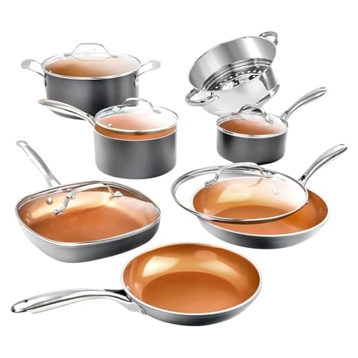 Gotham Steel Pots and Pans Set 12 Piece Cookware Set with Ultra Nonstick Ceramic Coating by Chef Daniel Green, 100% PFOA Free, Stay Cool Handles, Metal Utensil & Dishwasher Safe - 2020 Edition