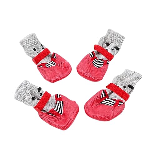 Kisangel Calcetines De Antideslizantes para Perros y Gatos con Estampados Divertidos Tamaño L