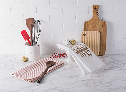 Image of DII Christmas Tea Towels Decorative Kitchen Dish Towel Set, 18x28, Cheer, 2 Piece